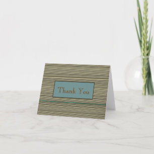Cartão De Agradecimento Pin Stripes Business Thank You Note Card