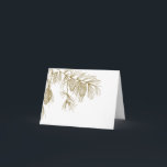 Cartão De Agradecimento Pine Boughs Thank You Card<br><div class="desc">Beautiful pine boughs invitation. A chic and whimsical motif perfect for weddings,  anniversaries and other occasions. You can customize it to whatever your needs may be for your event. RSVP cards and other products are available in my shop. Other colors schemes are available upon request.</div>