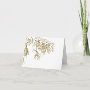 Cartão De Agradecimento Pine Boughs Thank You Card