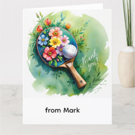 Cartão De Agradecimento Ping Pong