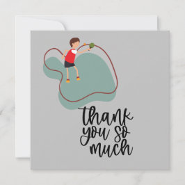 Cartão De Agradecimento Ping Pong - tênis