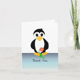 Cartão De Agradecimento Pinguim Obrigado