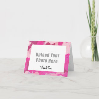Cartão De Agradecimento Pink Camo Thank You Card