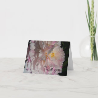 Cartão De Agradecimento Pink Floral Thank you Card
