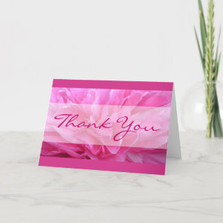 Cartão De Agradecimento Pink Peony Thank You Card