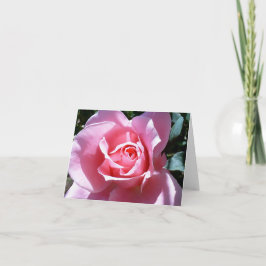 Cartão De Agradecimento Pink Rose Note Card