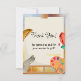 Cartão De Agradecimento Pintando o Aniversário