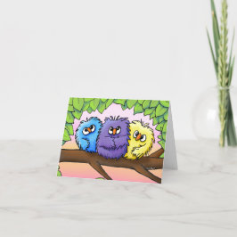 Cartão De Agradecimento Pintinhos KiniArt Ditzy