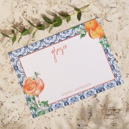 Cartão De Agradecimento Pintura aquarela That's Amore Spritz Chá de Noiva