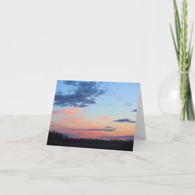 Cartão De Agradecimento Pintura de bolso Pastel (Frente)