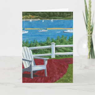 Cartão De Agradecimento Pintura de Cadeira Adirondack