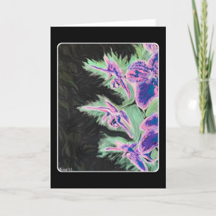 Cartão De Agradecimento Pintura de 'Orquídea Tropical' em um