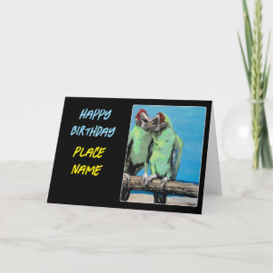Cartão De Agradecimento Pintura em "Beach Parrots"