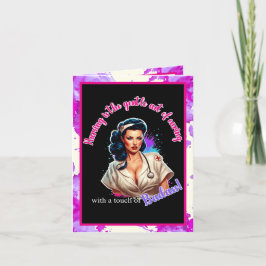 Cartão De Agradecimento Pinup_ Nurse Badass
