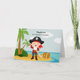 Cartão De Agradecimento Pirata Fofo