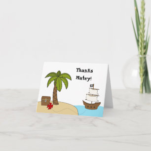 Cartão De Agradecimento Pirate Thank You Card