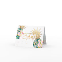 PixDezines Aloha Pineapples/Mahalo