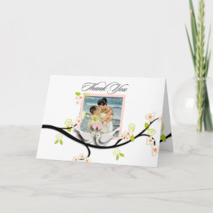 Cartão De Agradecimento PixDezines amam as cores de fundo diy das pombas