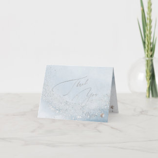 Cartão De Agradecimento PixDezines Aquarela Tinta Alcoólica Azul Bat Mitzv