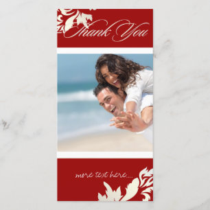 Cartão De Agradecimento PixDezines Damask 12/Obrigado/Cor de desativação