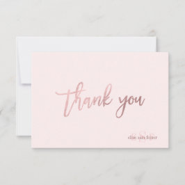 Cartão De Agradecimento PixDezines DIY Color/Monograma Obrigado/simples