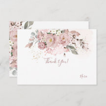 PixDezines Rosa Empoeirada Obrigado