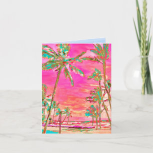 Cartão De Agradecimento PixDezines Vintage Hawaii/Thank You