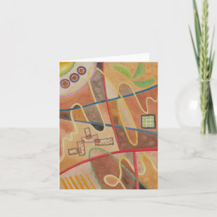 Cartão De Agradecimento Placa Abstrato Ramen