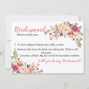Cartão De Agradecimento Placa Bridesmaid