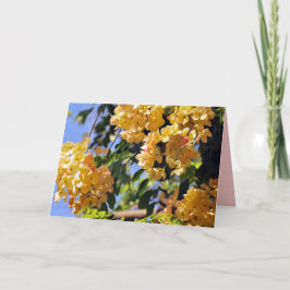 Cartão De Agradecimento Placa de árvore do Chá Arco-Íris para Flor