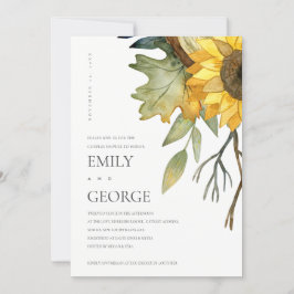 Cartão De Agradecimento PLACA DE CHÁ FLORAL AMARELO SUNFLOWERp