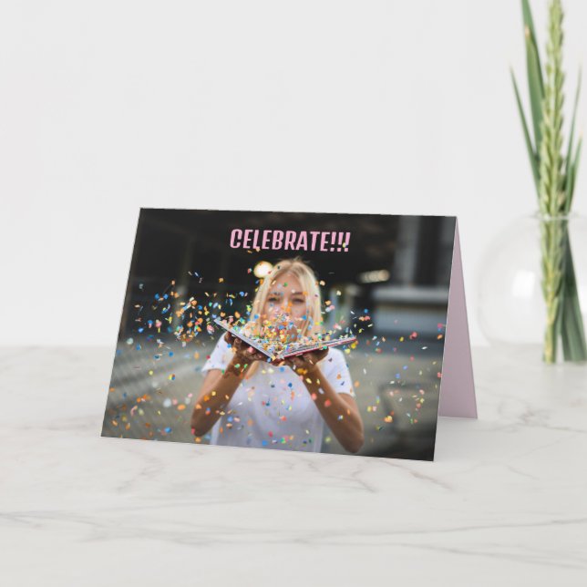 CARTÃO DE AGRADECIMENTO PLACA DE CONCLUSÃO CELEBRADA (Frente)