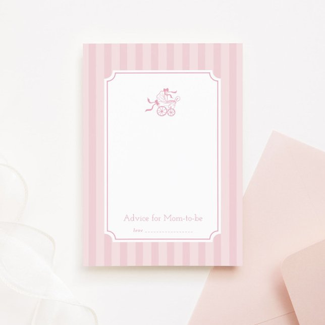 Cartão De Agradecimento Placa de conselho do carrinho de bebê de pré-disqu (Criador carregado)