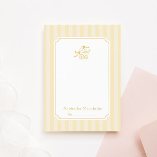 Cartão De Agradecimento Placa de conselho do carrinho de bebê de pré-disqu