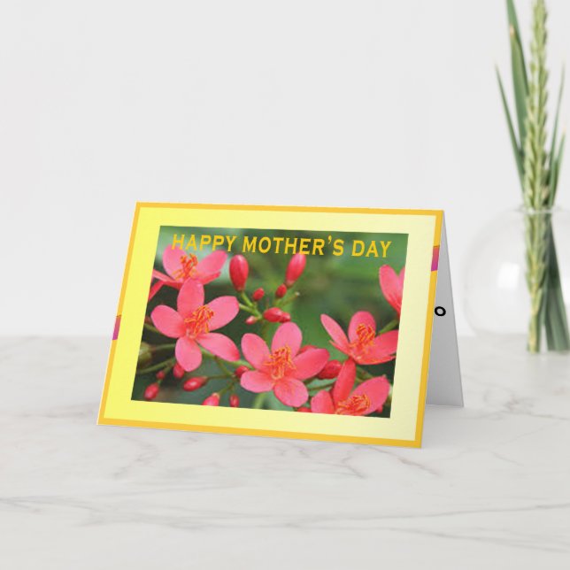 Cartão De Agradecimento placa de dia de as mães (Frente)