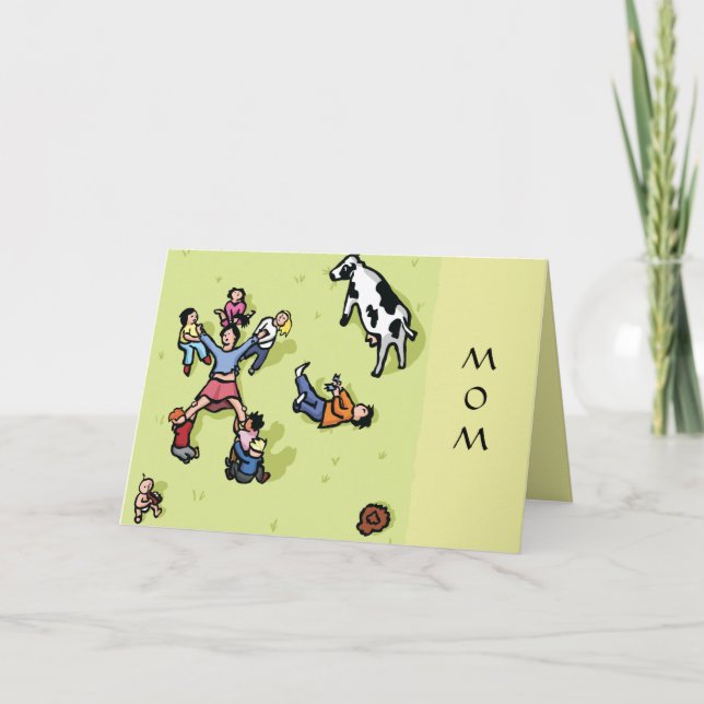 CARTÃO DE AGRADECIMENTO PLACA DE DIA DE AS MÃES TORN APART (Frente)