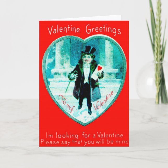 Cartão De Agradecimento Placa de dia de os namorados (Frente)