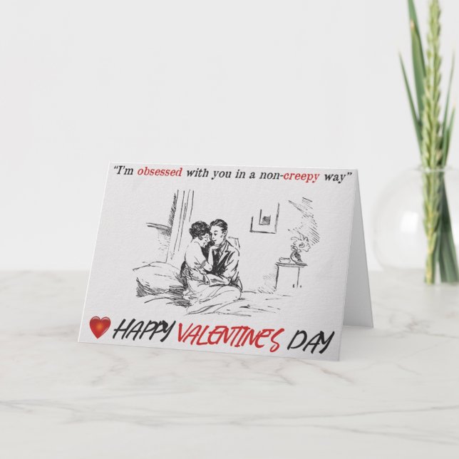 Cartão De Agradecimento placa de dia de os namorados (Frente)