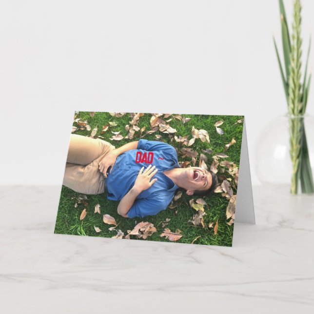 CARTÃO DE AGRADECIMENTO PLACA DE DIA DE OS PAIS DO PAI INCRÍVEL (Frente)