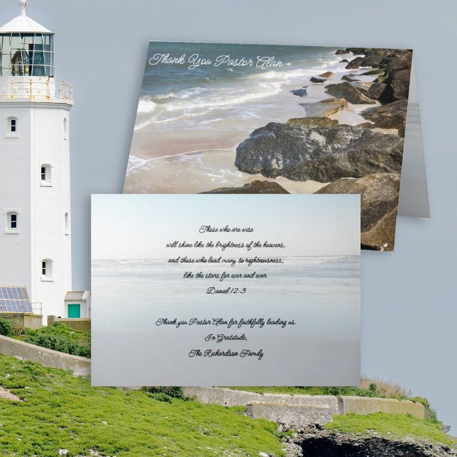 Cartão De Agradecimento Placa de Escritura Jetty Rocks de Apreciação do Pa (Criador carregado)