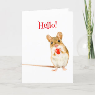 CARTÃO DE AGRADECIMENTO PLACA DE NAMORADOS DE MOUSE LIL