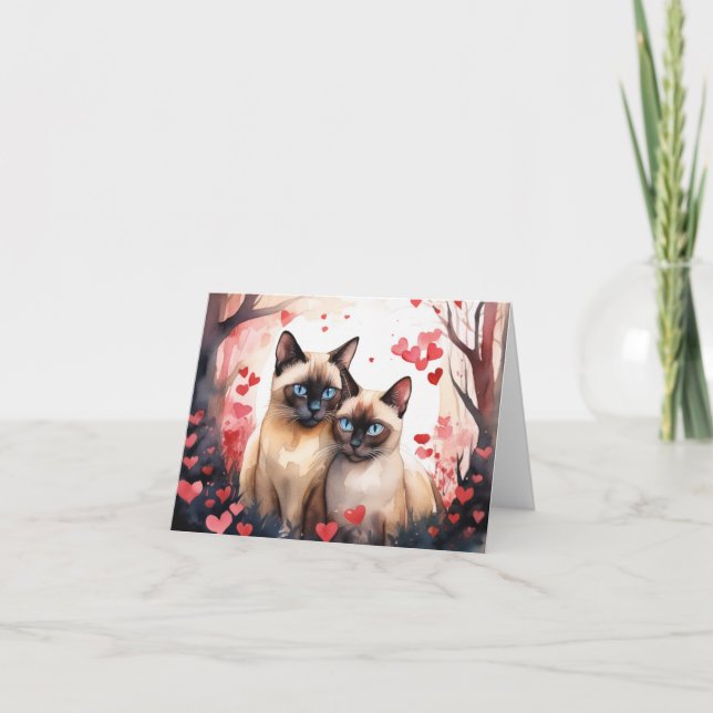 Cartão De Agradecimento Placa de Namorados dobrados (Frente)