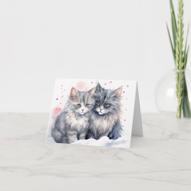 Cartão De Agradecimento Placa de Namorados dobrados (Frente)