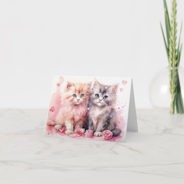 Cartão De Agradecimento Placa de Namorados dobrados (Frente)