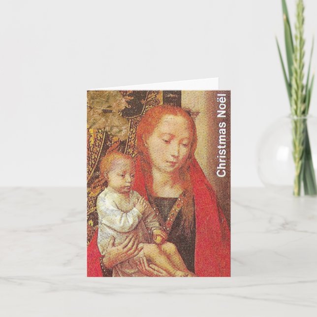 Cartão De Agradecimento Placa de natais vintages (Frente)