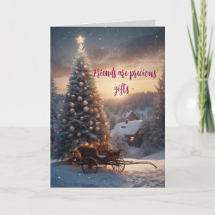 CARTÃO DE AGRADECIMENTO PLACA DE NATAL AMIGO DO PRECIOSO