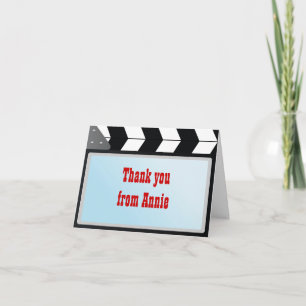 Cartão De Agradecimento Placa de Nota de Festa de aniversário de Filme Obr