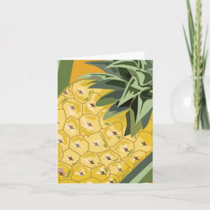 Cartão De Agradecimento Placa de Nota de fruta - Ananás