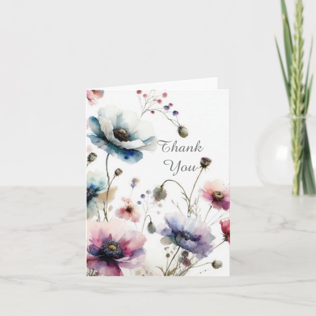 Cartão De Agradecimento Placa De Nota De Tinta De Álcool (Frente)