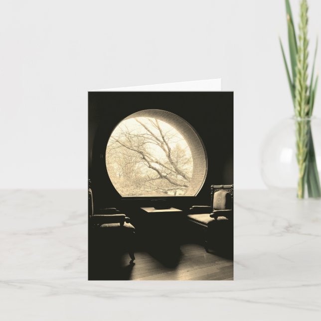 Cartão De Agradecimento Placa de Nota do Nook da Janela do Castelo (Frente)